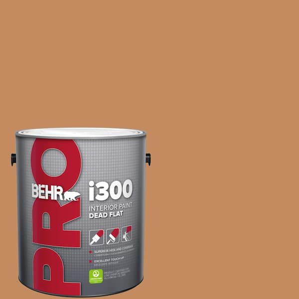 BEHR PRO 1 gal. #PPU3-13 Glazed Ginger Dead Flat Interior Paint