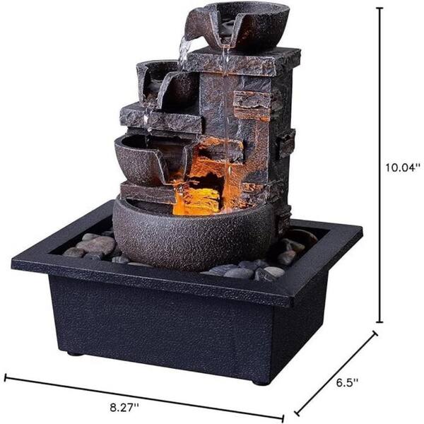 OGETFUUR 8.27 in. W x 10.04 in. H x 6.5 in. D Resin Tabletop