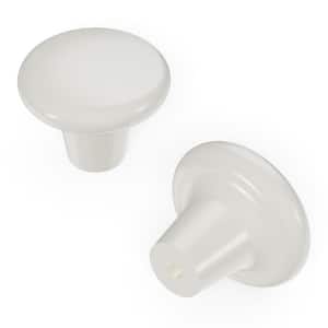 Midway 1-1/2 in. White Cabinet Knob