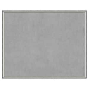 Theo Grey Narrow 41 in. x 33 in Framed Magnetic Board