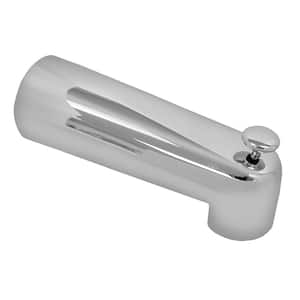 Metal 7 in. Diverter Tub Spout with 1/2 in. CTS Slide Connection in Chrome Plated