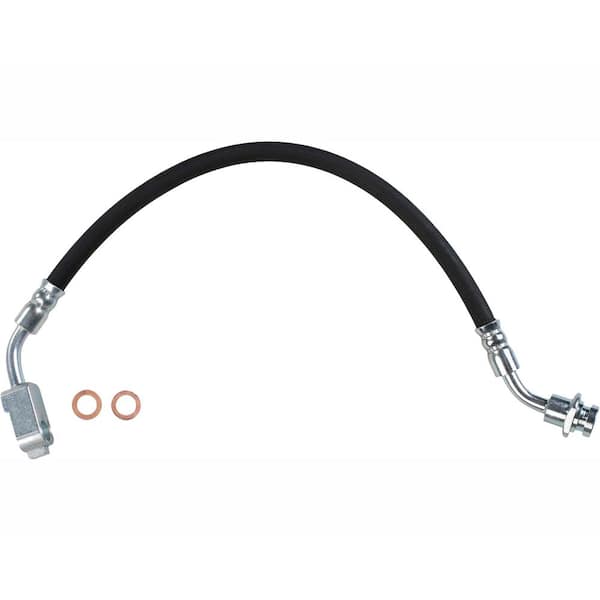 Sunsong 2205448 Brake Hydraulic Hose - DOT Compliant Replacement Hose With Brackets & Hardware
