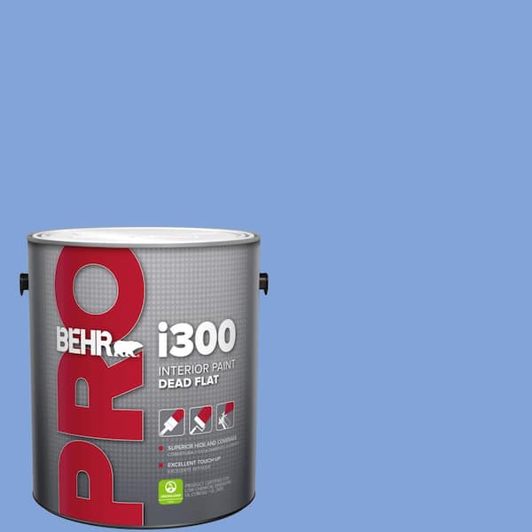 BEHR PRO 1 gal. #P530-4 Periwinkle Dead Flat Interior Paint