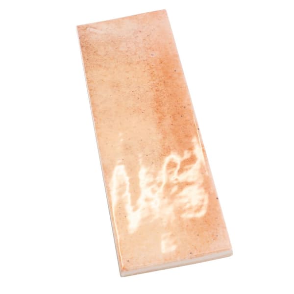 Apollo Tile Antiek Pink 2.58 in. x 7.9 in. Glossy Ceramic Subway 