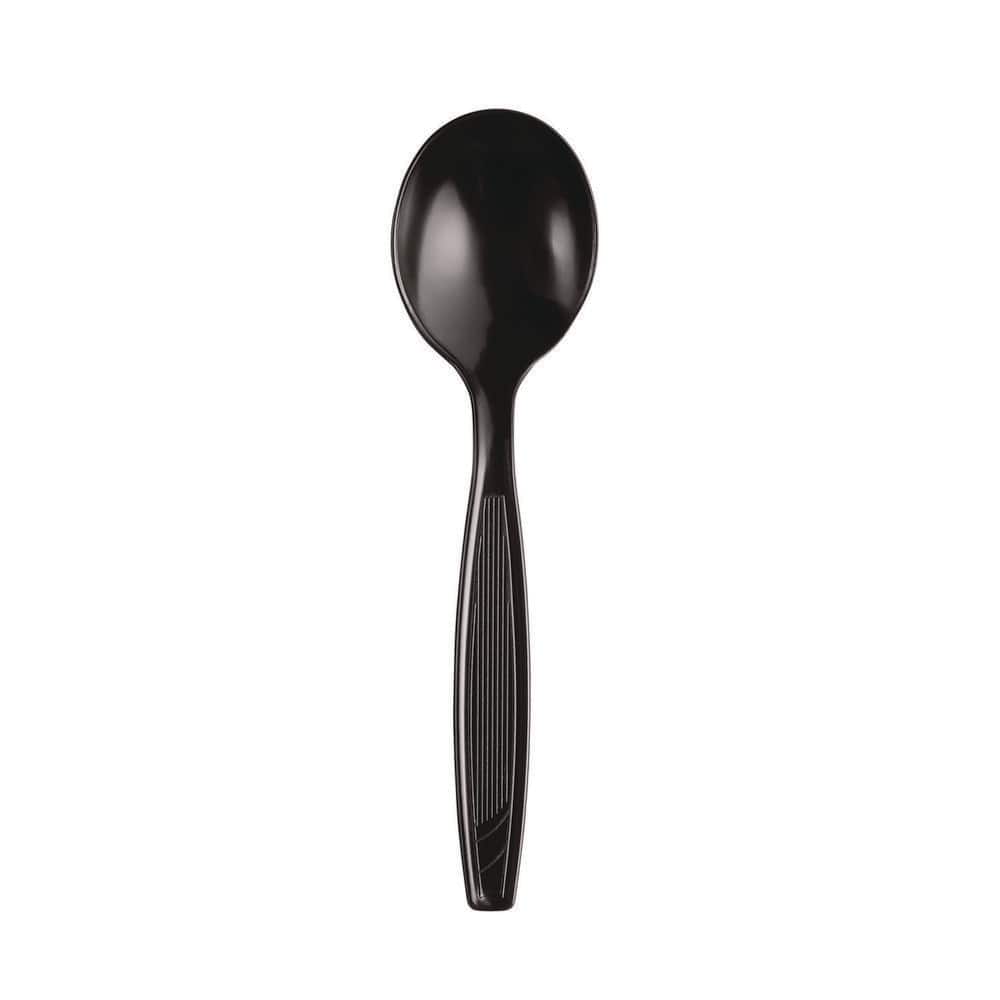 DIXIE Black Individually Wrapped Disposable Polystyrene Utensils