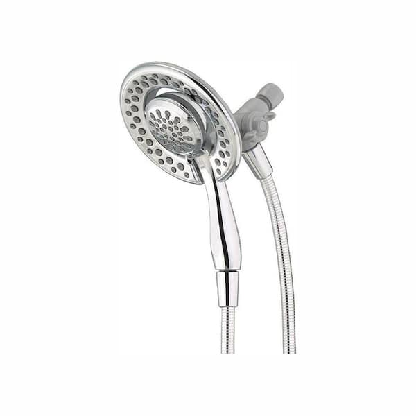 Delta In2ition Two-in-One 4-Spray 6.1 in. Dual Wall Mount Fixed and Handheld Shower Head in Chrome