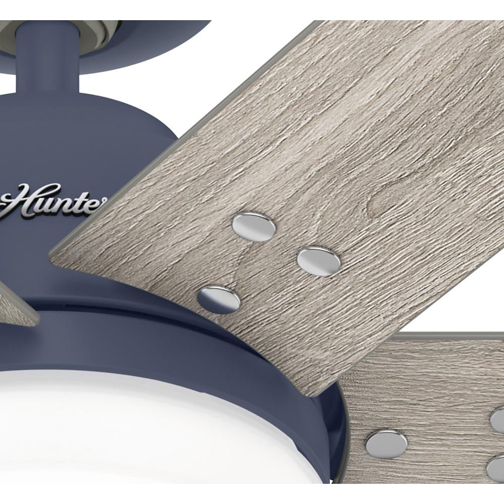 Indigo Blue 44" Pacer 6-Blade Ceiling Fan with LED Light and Remote