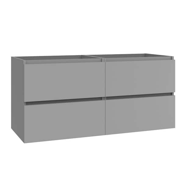 Flora 46.4 in. Bath Vanity Cabinet without Top in Mist Matte Assembled