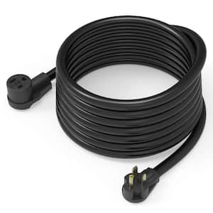 40 ft. 8 AWG 3 Conductors 250V Black STW Heavy Duty Power Extension Cord for Welding Machines, NEMA 6-50P to 6-50R