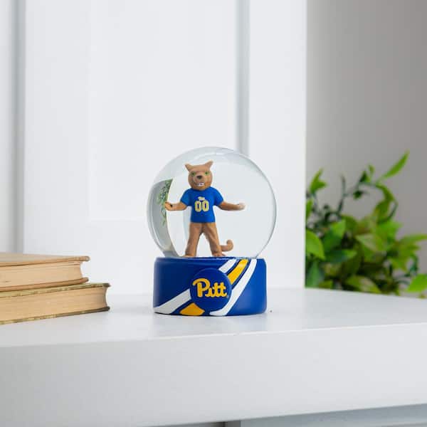 Evergreen Enterprises University of Pittsburgh 5 in. Glass Tabletop Snow Globe