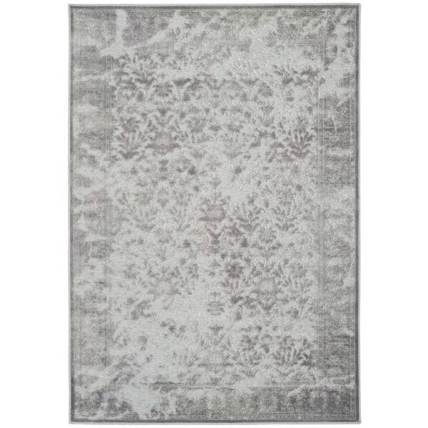 SAFAVIEH Paradise Light Gray/Spruce 4 ft. x 6 ft. Border Area Rug