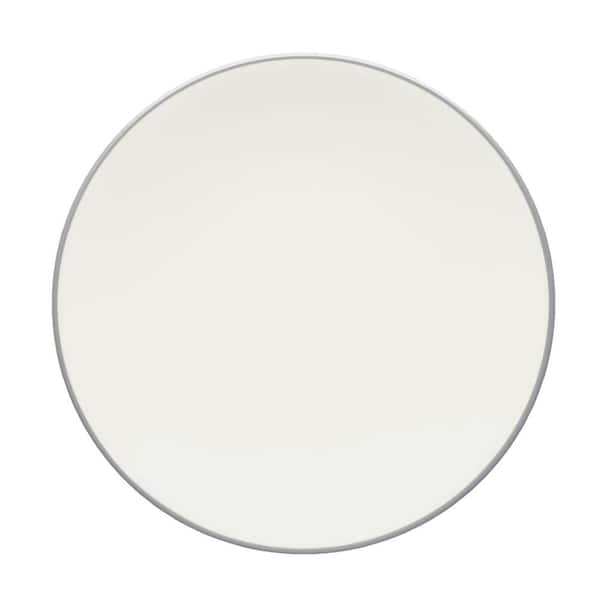 Noritake Colorwave Slate Grey Stoneware Coupe Salad Plate 8-1/4 in.