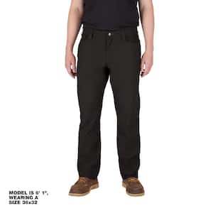 Milwaukee Men's 32 in. x 34 in. Black FREEFLEX Tech Work Pants