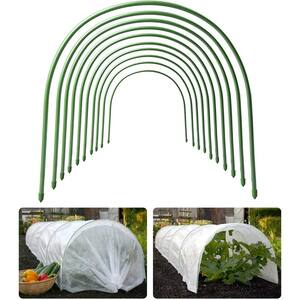 6-Pack Steel Greenhouse Hoops, Rust-Free Grow Tunnel, Support Hoops for Garden w/6 ft. x 25 ft. Row Cover
