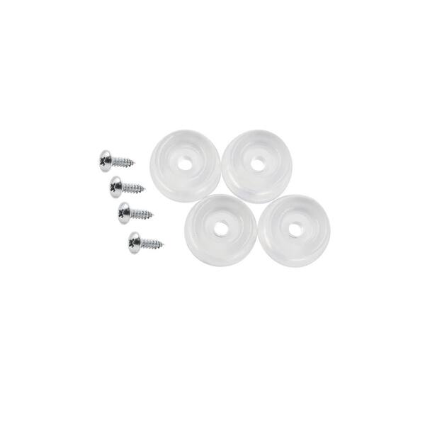 Everbilt 7 8 In Clear Heavy Duty Anti Skid Bumper Pads 4 Pack 804694 Clear Heavy Duty Anti Skid Bumper Pads, Clear Cabinet Bumpers Home Depot