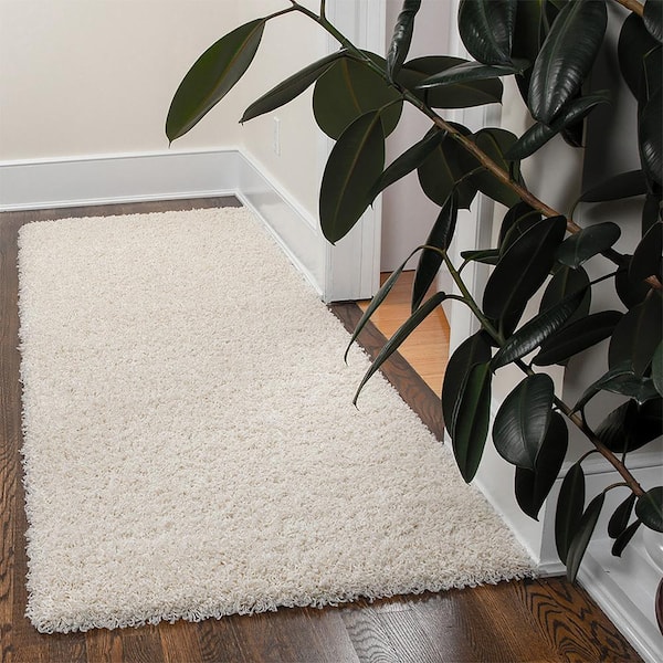 Ottomanson Softy Bath Rug Collection Washable Non-Slip Rubberback Solid 2x8  Indoor Runner Rug, 2 ft. 2 in. x 8 ft., Navy SFT870016-2X8 - The Home Depot