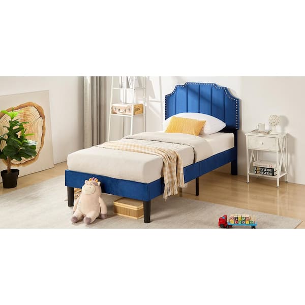 Mecor upholstered linen on sale platform bed