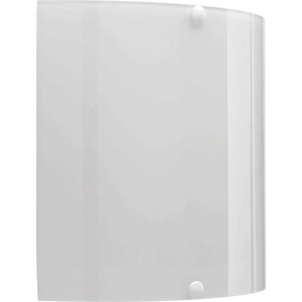 Curve LED Dimmable Sconce in White with Bronze Accents and Opal Glass