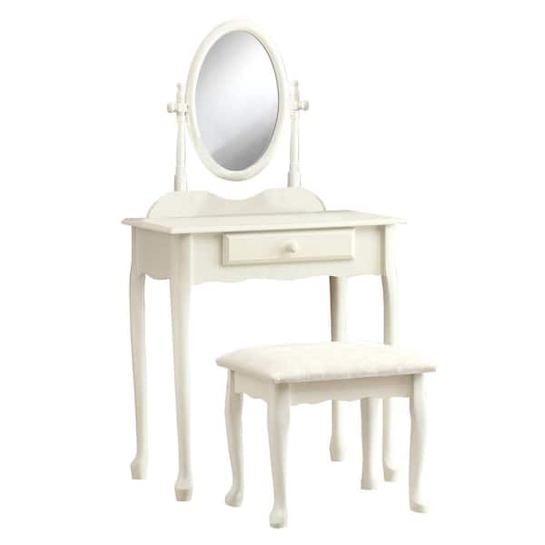 Unbranded 2-Pieces Antique White Vanity Set