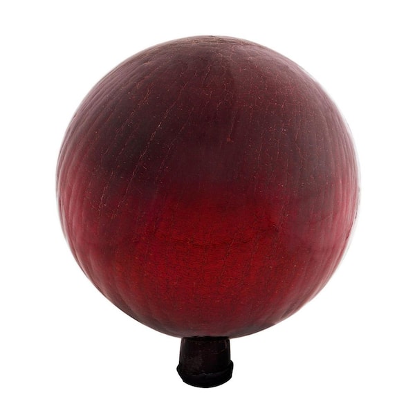 Achla Designs Decorative Reflecting Glass Gazing Globe, 12 in. Dia Red