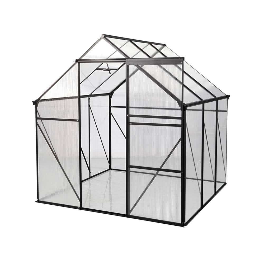 74.4 in. W x 74.4 in. D x 75.6 in. H Black Metal Greenhouse Raised Base price history on PriceWatchPro