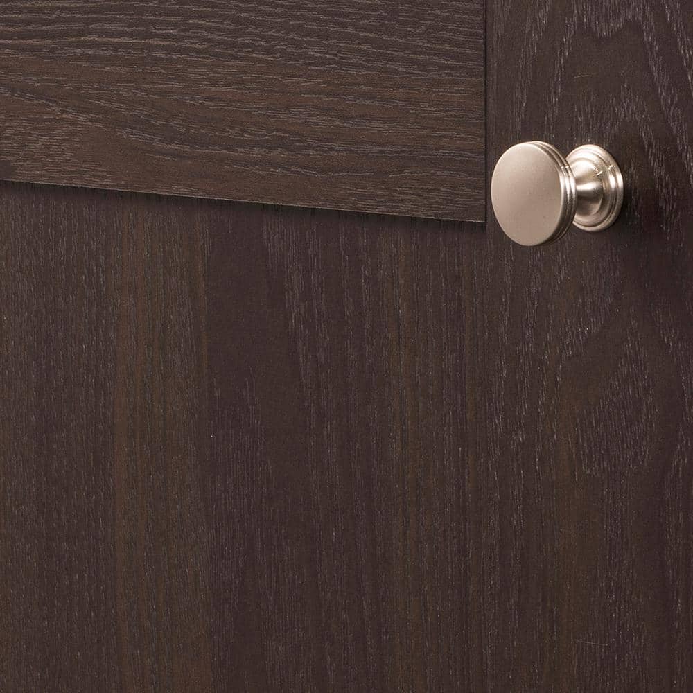 Stainless Steel Round Mushroom Cabinet Knob with Mounting Hardware