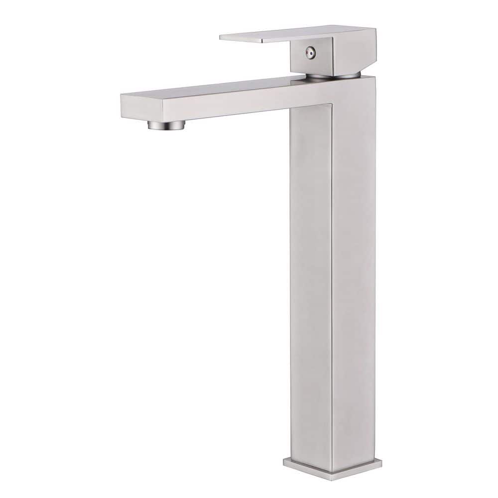 Hourglass Stream Single Handle Vessel Single Hole Bathroom Faucet with Spot Resistant in Brushed Nickel price history on PriceWatchPro