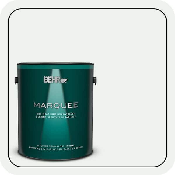 BEHR MARQUEE 1 gal. #ECC-65-2 Mineral Spring Semi-Gloss Enamel Interior Paint & Primer