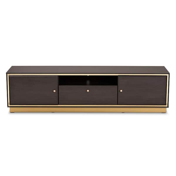 Baxton Studio Espresso TV Stand—One Drawer Baxton Studio Espresso TV Stand—One Drawer