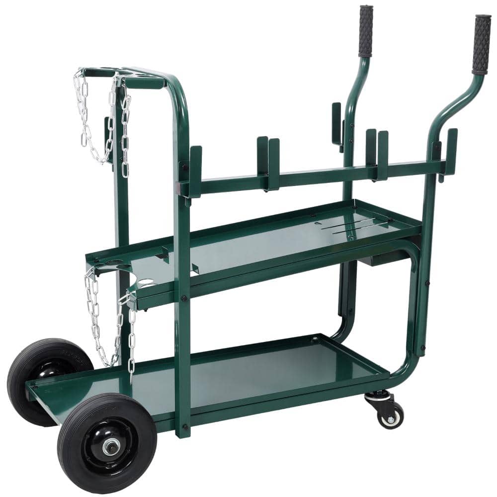 2-Tier Rolling Welding Cart for MIG/TIG/ARC Welder & Accessories, Green price history on PriceWatchPro