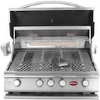 4-Burner Built-in Propane Gas Grill in Stainless Steel with Accessory Kit