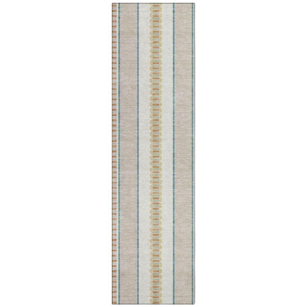 Chantille Machine Washable Indoor/Outdoor Abstract ACN2681 Ivory 2 ft. x 7 ft. Runner Rug price history on PriceWatchPro