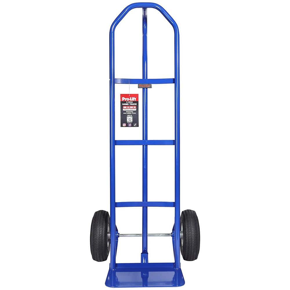 Pro-Lift Blue Heavy Duty Steel Hand Truck with Pneumatic Wheels