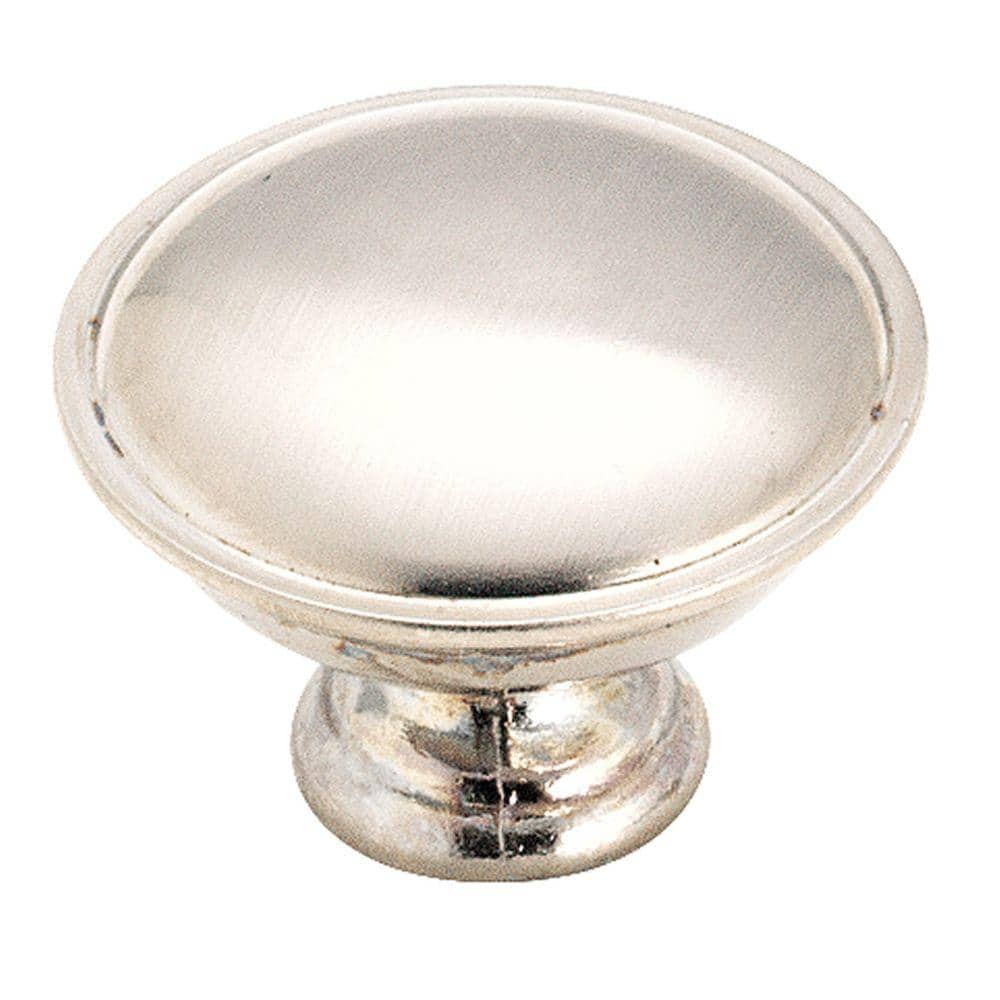 Everyday Heritage 1-5/16 in. (33mm) Traditional Brushed Chrome Round Cabine