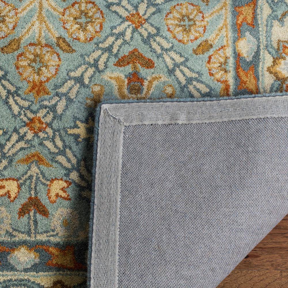 Heritage Blue and Cream Hand-Tufted Wool Area Rug