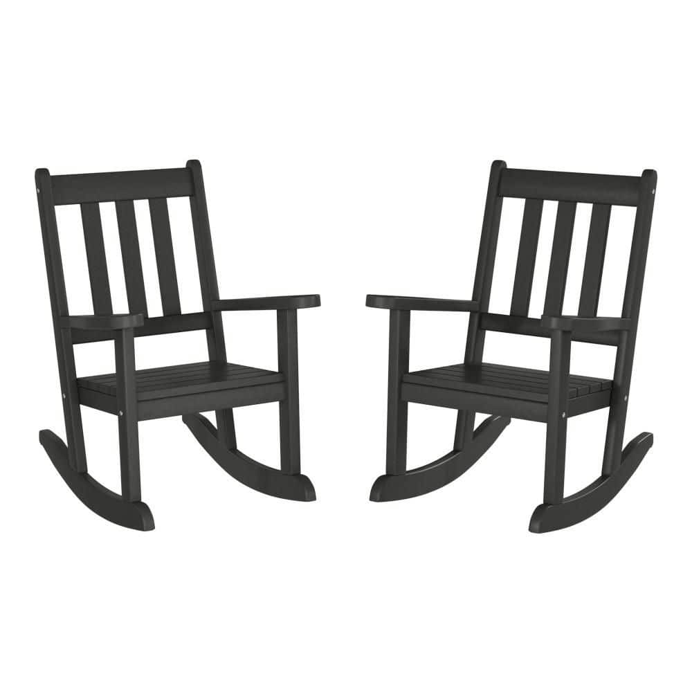 Children's Laguna Gray All Weather Kids Poly Plastic Outdoor Rocking Chairs (Set of 2) price history on PriceWatchPro