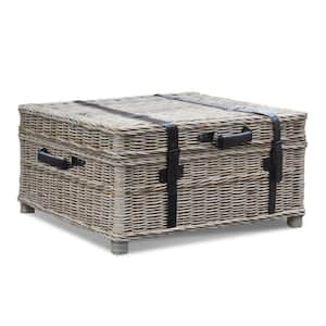 Sunset Beach 35 in. Kubu Grey Coffee Table Trunk