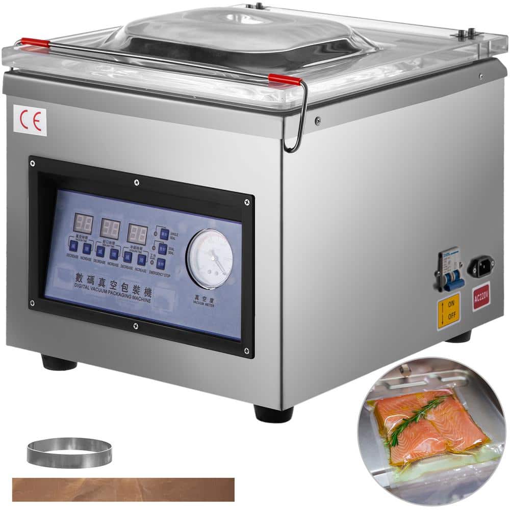 VEVOR Stainless Steel Chamber Vacuum Sealer Kitchen Food Vacuum