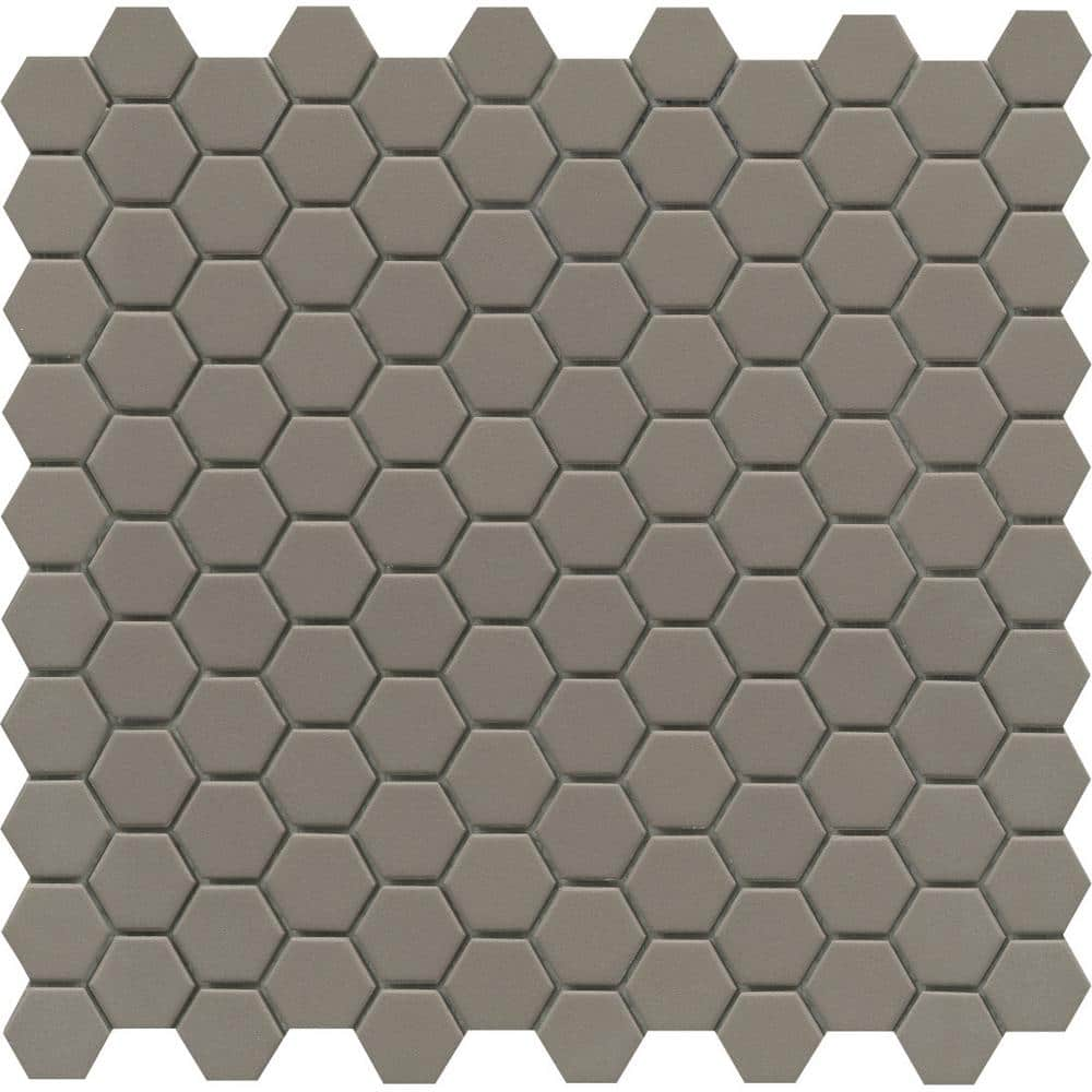 Source Taupe 11.02 in. x 11.42 in. Honeycomb Matte Porcelain Mosaic Tile (0.874 sq. ft./Each Piece, 11 Pieces per Case) -  EMSER TILE, 1933689