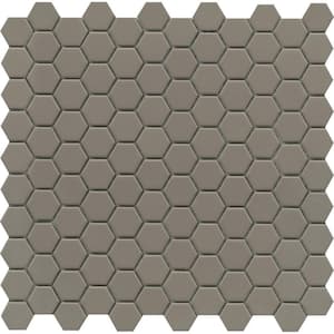 Source Taupe 11.02 in. x 11.42 in. Honeycomb Matte Porcelain Mosaic Tile (0.874 sq. ft./Each Piece, 11 Pieces per Case)