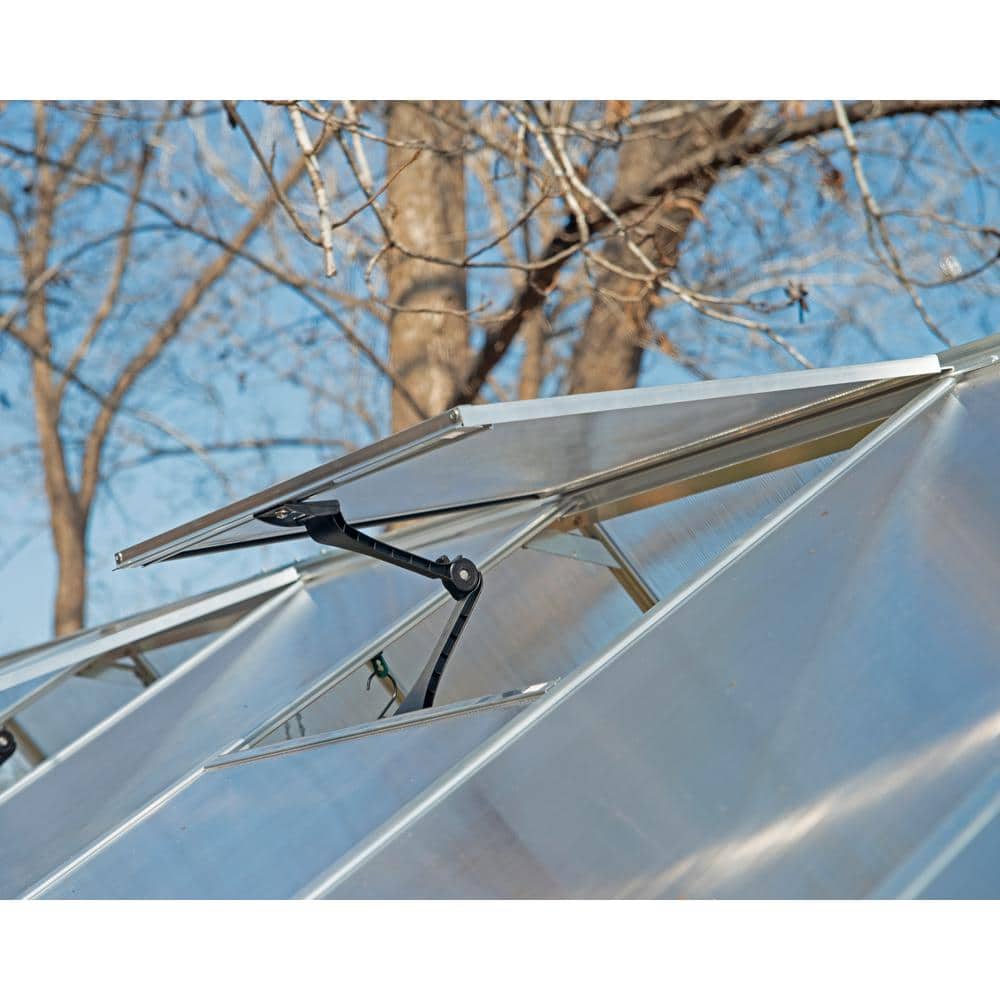 Silver Polycarbonate Aluminum Frame Walk-In Greenhouse 6' x 8'