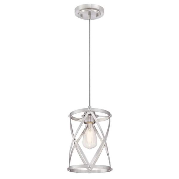 Isadora 1-Light Brushed Nickel Mini Pendant