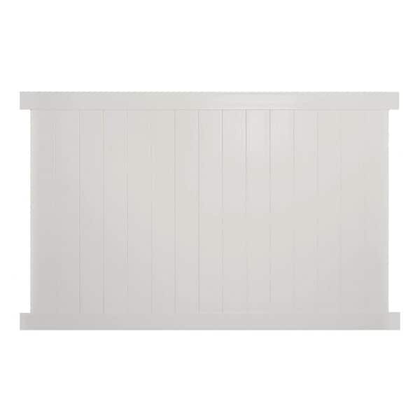 Weatherables Savannah 4 ft. H x 8 ft. W Tan Vinyl Privacy Fence Panel Kit