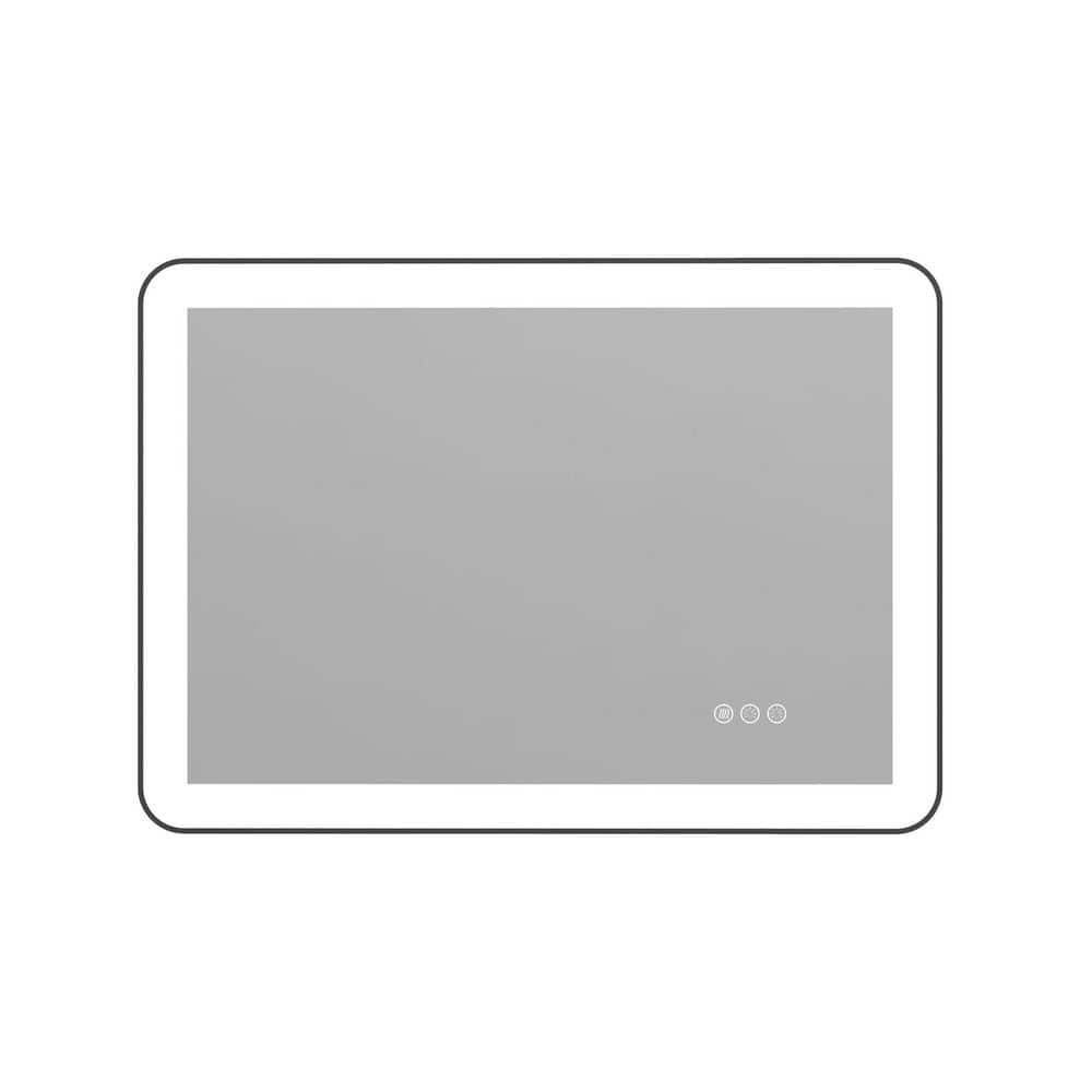 20 in. W x 28 in. H Rectangular Framed Dimmable Defogging Versatile Installation Wall-Mounted LED Bathroom Vanity Mirror price history on PriceWatchPro