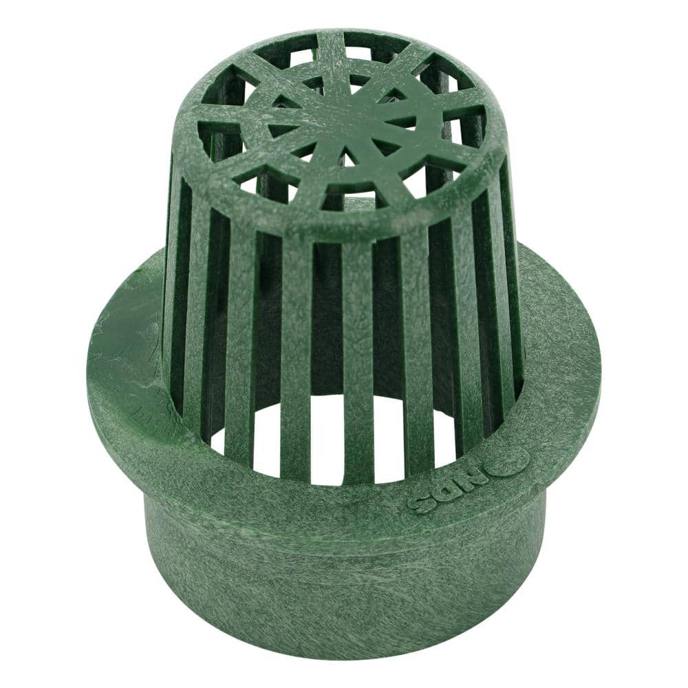 NDS 4 in. Plastic Round Drainage Grate in Green 13 - The Home Depot