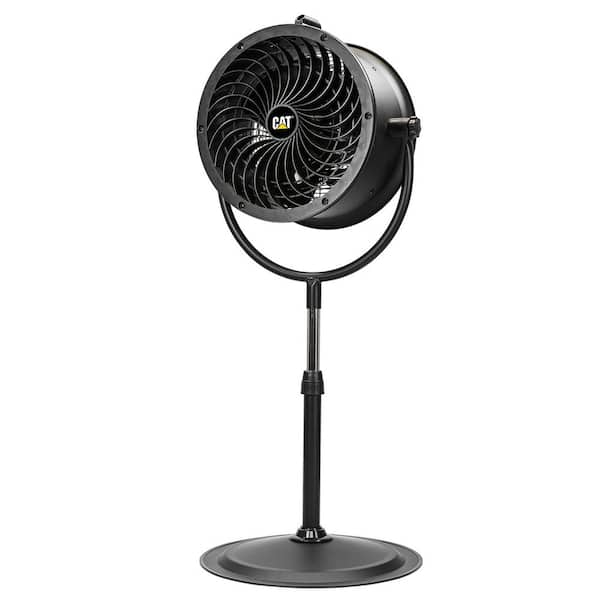 14 in. High-Velocity Industrial Grade Pedestal Fan Drum Air Circulator (Black)