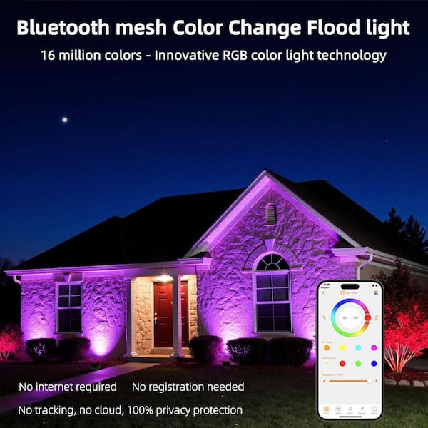 BeamBox Black Plug-In Integrated LED Landscape Flood Light 30-Watt