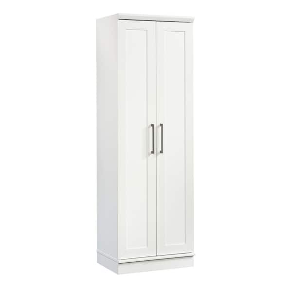 Sauder Homeplus Soft White 23 In Wide, 8 Foot Tall Storage Cabinet