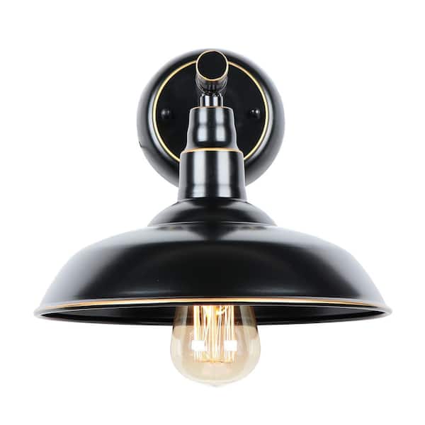 Unbranded 1-Light Oil Rubbed Bronze Outdoor Wall Mount Barn Light Sconce