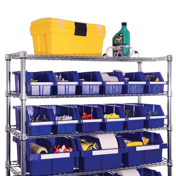 Seville Classics 8-Tier Commercial NSF Certified 24-Bin Rack